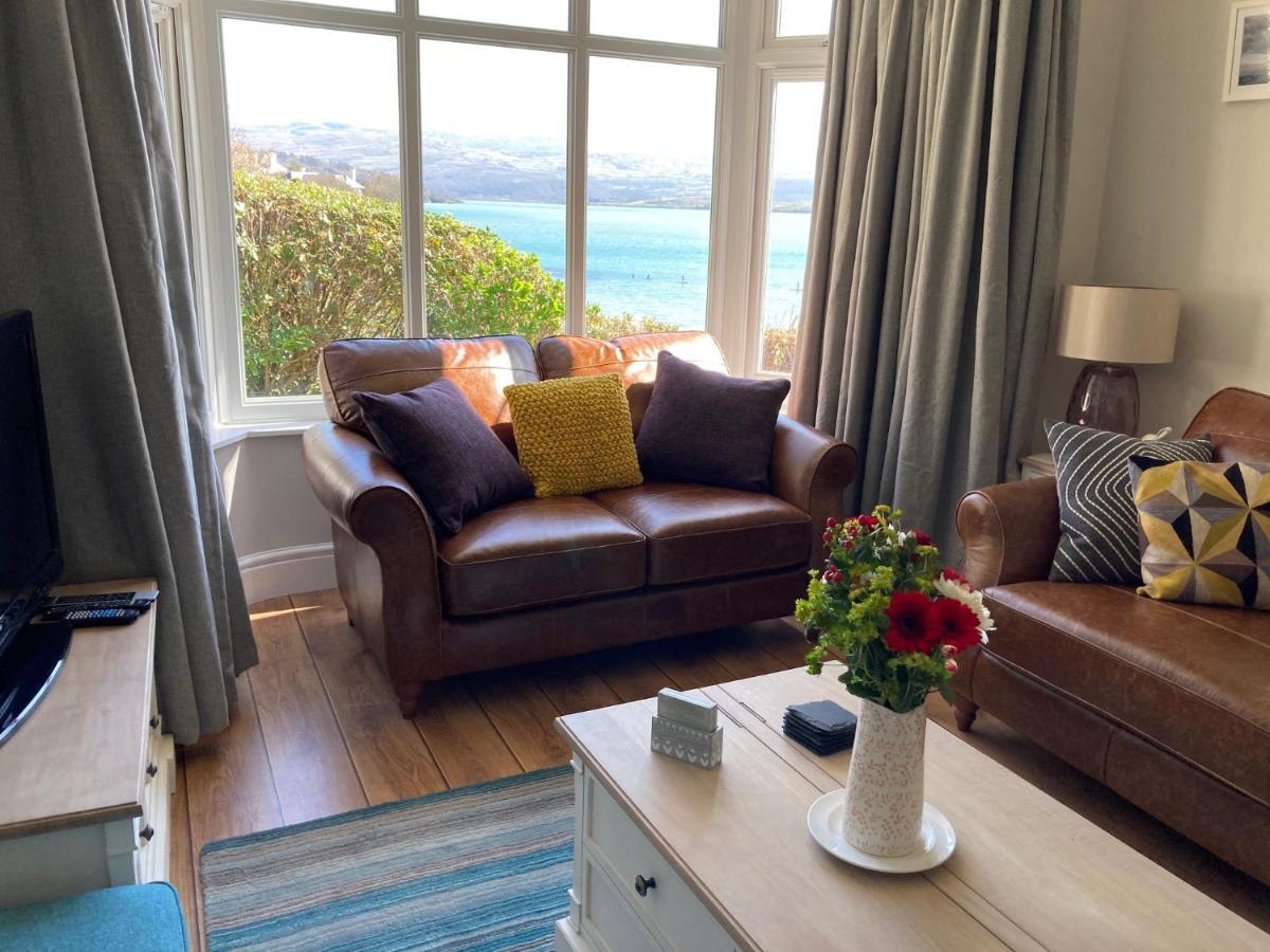 Tegfryn , 5*, Sea View, Borth Y Gest Villa Porthmadog Bagian luar foto