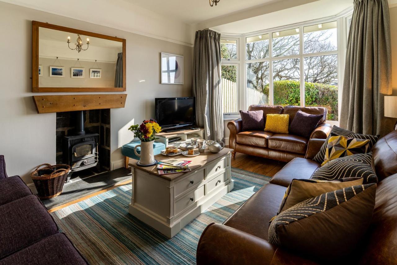 Tegfryn , 5*, Sea View, Borth Y Gest Villa Porthmadog Bagian luar foto